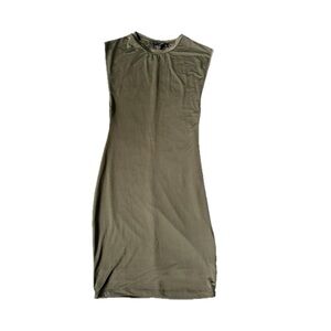 Sleeveless Olive Bodycon Dress - Women